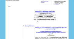 Desktop Screenshot of malaysiacleaningservices.com